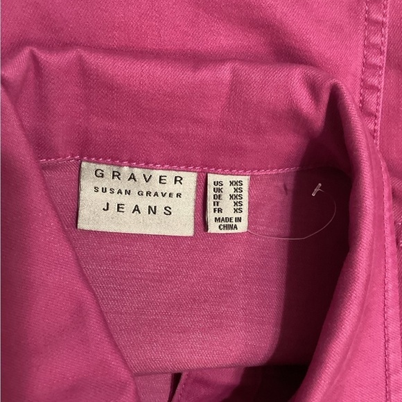 Susan Graver QVC Petite Stretch Denim Long Belted Jacket size XXS - Picture 4 of 8